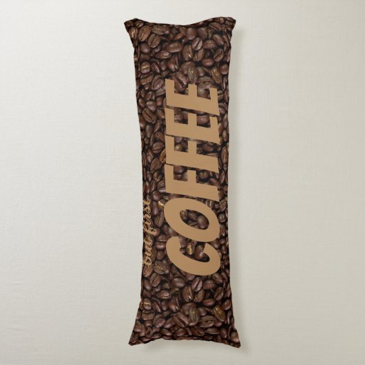 Coussins Longs Fèves de café (Devant (Vertical))