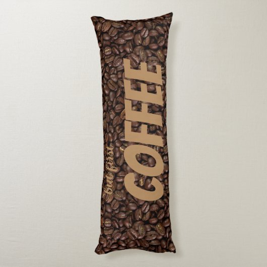 Coussins Longs Fèves de café (Dos (Vertical))