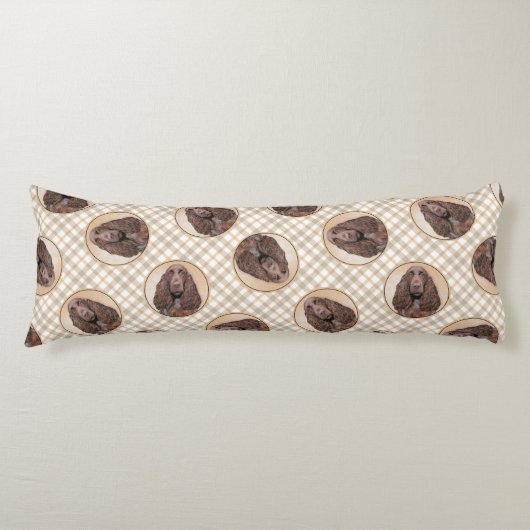 Coussins Longs Field Spaniel Peinture Roan Cute Original Chien Ar (Devant)