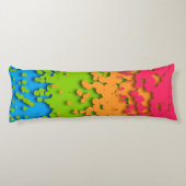 Coussins Longs Fière de Groovy Rétro Bubbly Trippy Funky Panroman (Dos)
