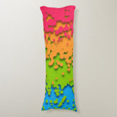 Coussins Longs Fière de Groovy Rétro Bubbly Trippy Funky Panroman (Devant (Vertical))