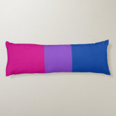 Coussins Longs Fierté bisexuelle, Gras, FIERTÉ LGBTQ (Dos)