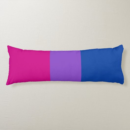 Coussins Longs Fierté bisexuelle, Gras, FIERTÉ LGBTQ (Devant)