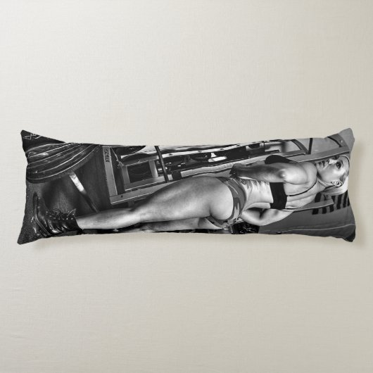 Coussins Longs Fille chaude de forme physique (Devant)