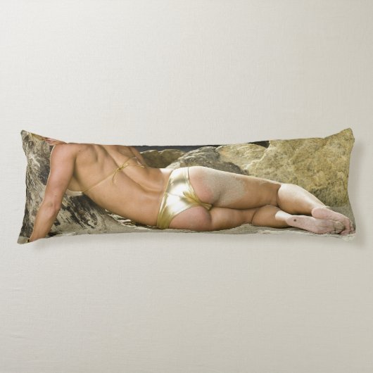 Coussins Longs Fille chaude de forme physique (Devant)