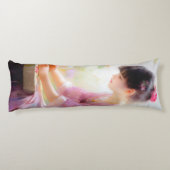 Coussins Longs Fille dans le jardin des fleurs (Dos)