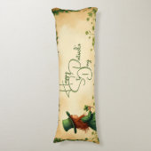 Coussins Longs Fille de la Saint-Patrick avec des trèfles (Devant (Vertical))