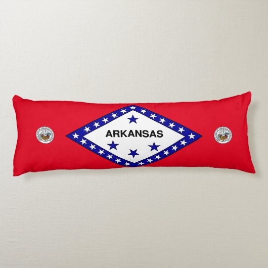 Coussins Longs Flag de l'Arkansas (Dos)
