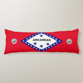 Coussins Longs Flag de l'Arkansas (Devant)