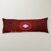 Coussins Longs Flag de l'Arkansas (Dos)