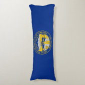 Coussins Longs Flag du Nebraska (Devant (Vertical))