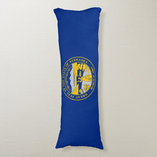 Coussins Longs Flag du Nebraska (Devant (Vertical))