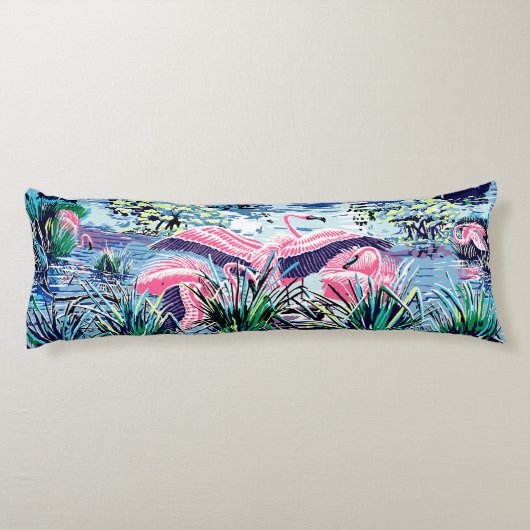 Coussins Longs Flamant rose (Dos)