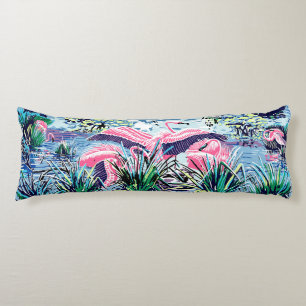 Coussins Longs Flamant rose