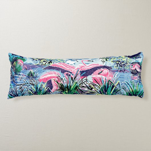 Coussins Longs Flamant rose (Devant)