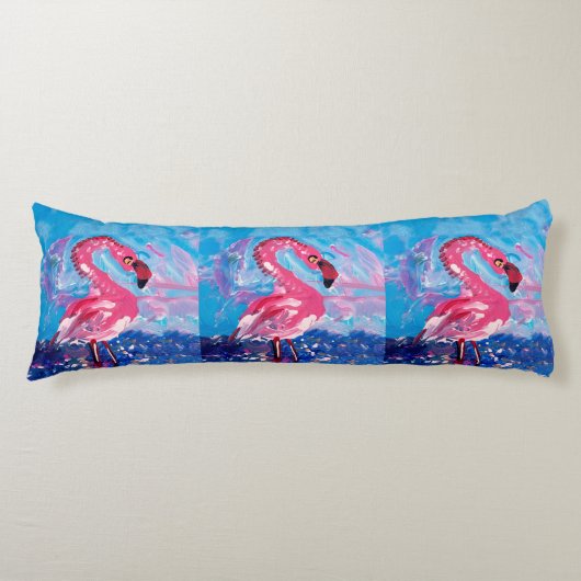 Coussins Longs Flamant rose (Devant)