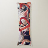 Coussins Longs Flamant rose rose dans la nature (devant Vertical)