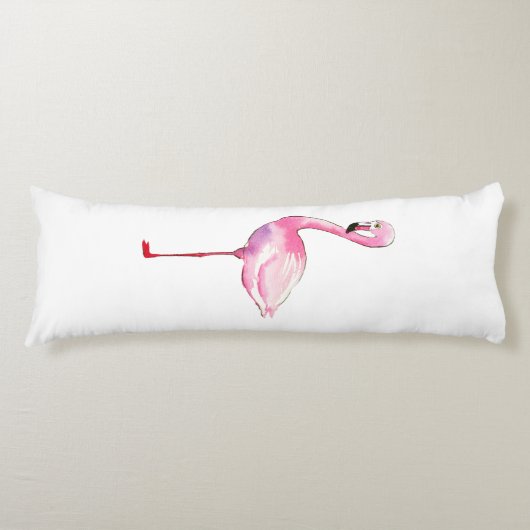 Coussins Longs Flamingo ~ Équilibré (Devant)