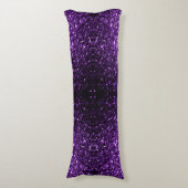 Coussins Longs Flamme de parties scintillant foncé violet brillan (Devant (Vertical))