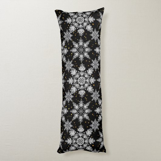 Coussins Longs Flammes de neige 3d (Dos (Vertical))