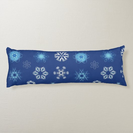 Coussins Longs Flammes de neige de Noël dans votre lit (Dos)