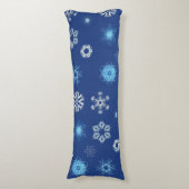 Coussins Longs Flammes de neige de Noël dans votre lit (Devant (Vertical))