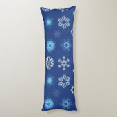 Coussins Longs Flammes de neige de Noël dans votre lit (Dos (Vertical))