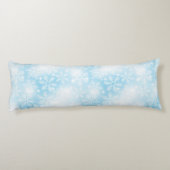 Coussins Longs Flammes de neige et lumières bleues (Dos)