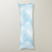 Coussins Longs Flammes de neige et lumières bleues (Dos (Vertical))