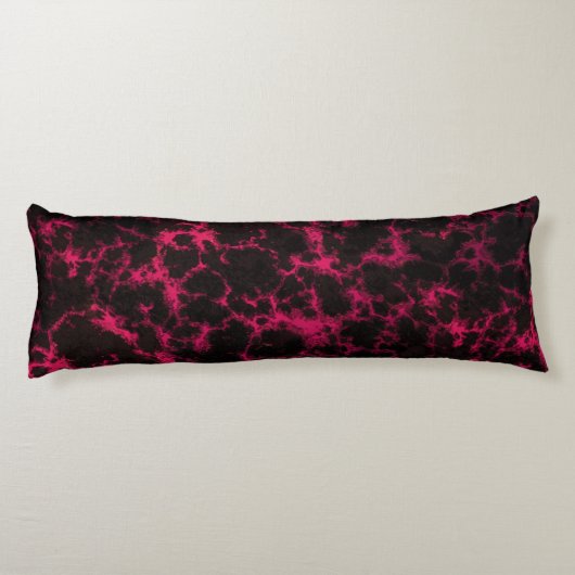 Coussins Longs Flammes roses et noires repérées vibrantes (Dos)