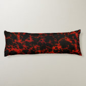 Coussins Longs Flammes rouges et noires repérées vibrantes (Dos)