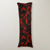 Coussins Longs Flammes rouges et noires repérées vibrantes (Devant (Vertical))