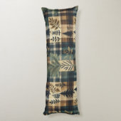 Coussins Longs Flanel rustique - Décor cabine (Dos (Vertical))