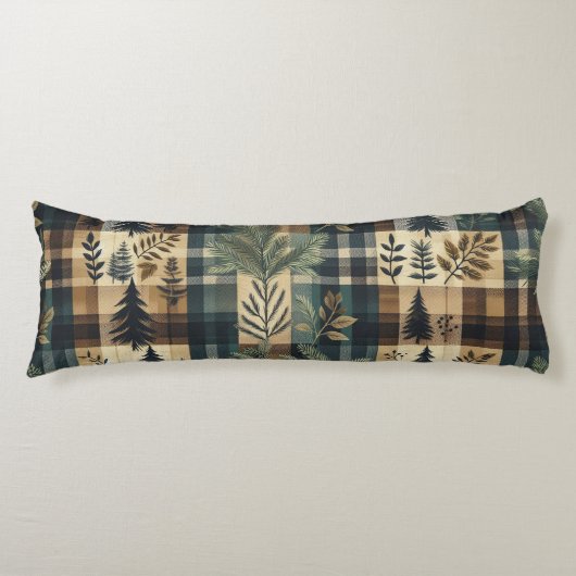 Coussins Longs Flanel rustique - Décor cabine (Devant)