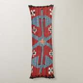 Coussins Longs Flèche de diamant bleu Konya II Red Cowboy  (Dos (Vertical))