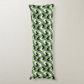Coussins Longs Flèche verte, blanche, grise et noire au fromage (Devant (Vertical))