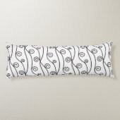 Coussins Longs Flèches noires et blanches (Dos)