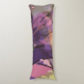 Coussins Longs Fleur Abstraite violette élégante (Devant (Vertical))