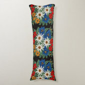 Coussins Longs Fleur alpine suisse Edelweiss (Devant (Vertical))