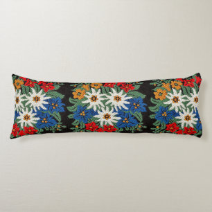 Coussins Longs Fleur alpine suisse Edelweiss