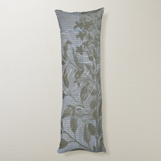 Coussins Longs Fleur de Bleu I (Dos (Vertical))