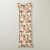 Coussins Longs Fleur de camouflage de chat Maison de plage Décor (Dos (Vertical))