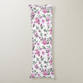 Coussins Longs Fleur de cerisier blanc sur blanc (Devant (Vertical))