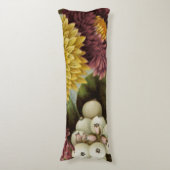 Coussins Longs Fleur de chrysanthème mère florale (Devant (Vertical))