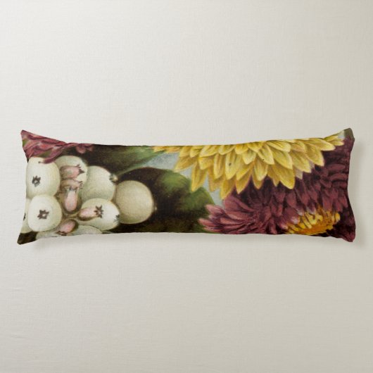 Coussins Longs Fleur de chrysanthème mère florale (Devant)