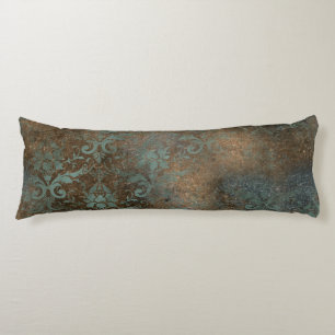 Coussins Longs Fleur De Lis in a Rusty Background