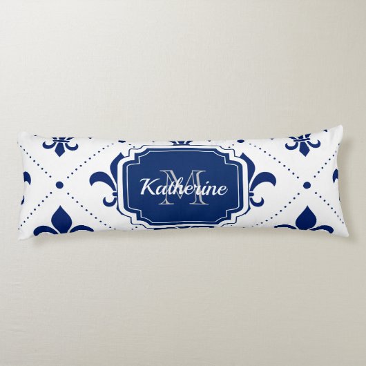 Coussins Longs Fleur de lis Motif (Dos)