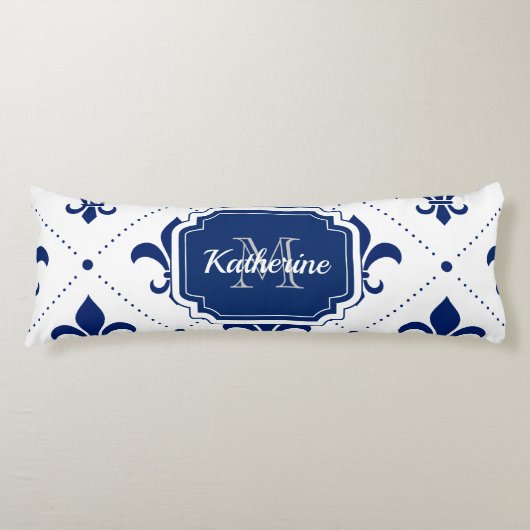 Coussins Longs Fleur de lis Motif (Devant)