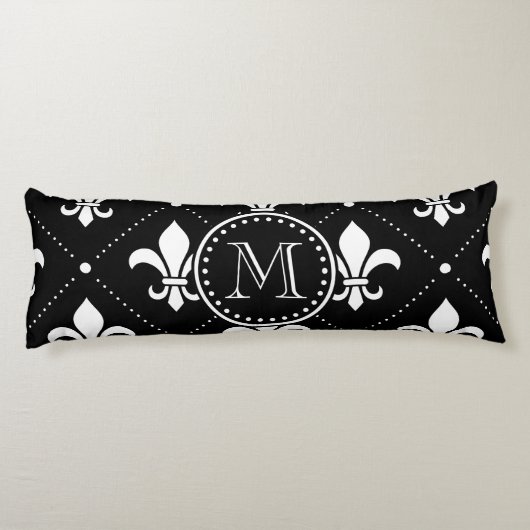 Coussins Longs Fleur De Lis Motif (Dos)