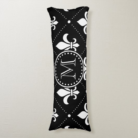 Coussins Longs Fleur De Lis Motif (Devant (Vertical))